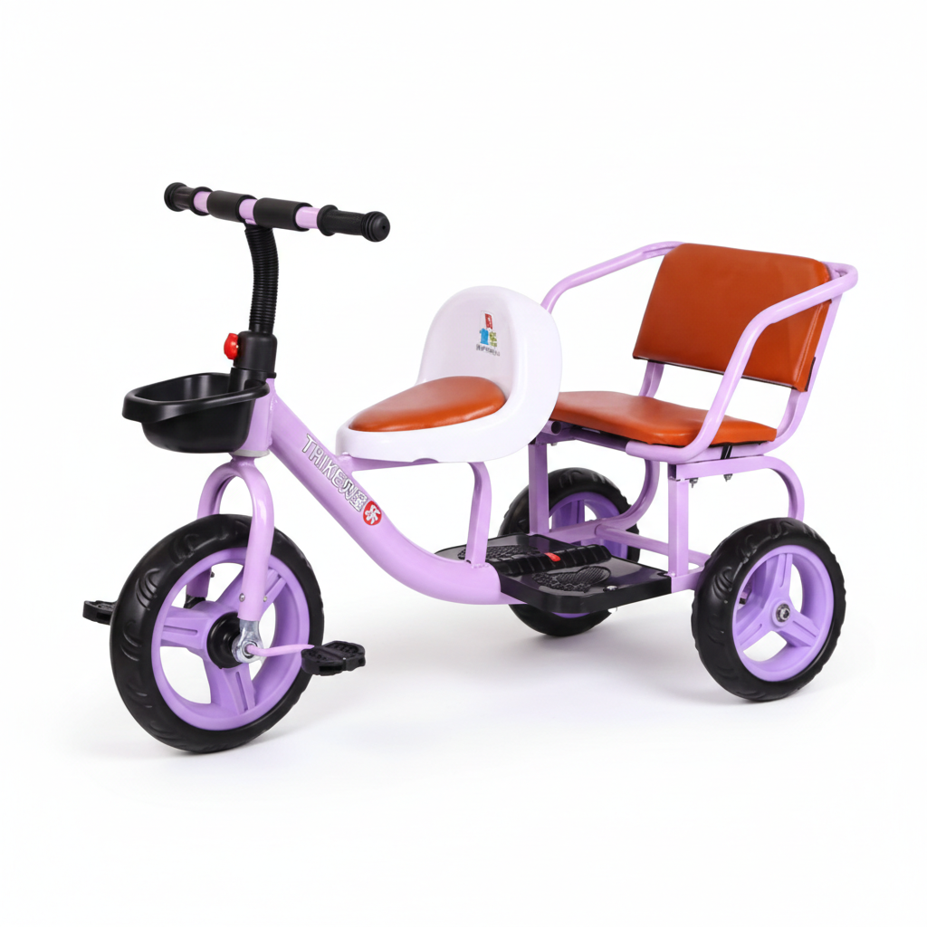Two Seats Double Tricycle بسكليت ٣ دواليب