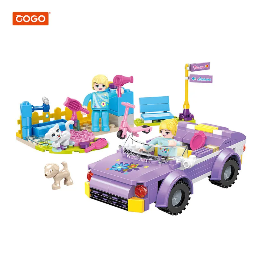 COGO Traveling Girl Lego Set 182 Pcs Building Blocks مكعبات تركيب