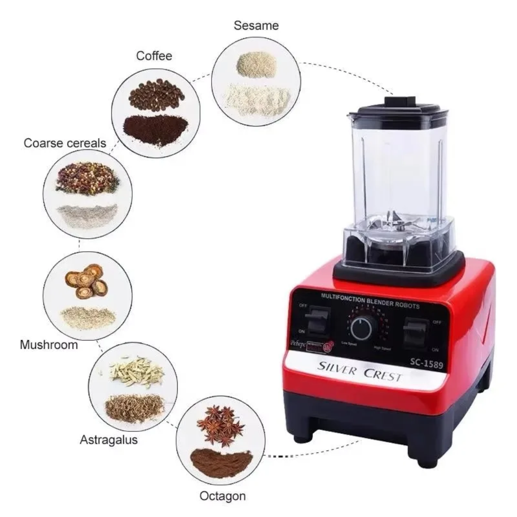 Silver Crest Blender 2.0Ltr 4500W خلاط + مطحنة حبوب