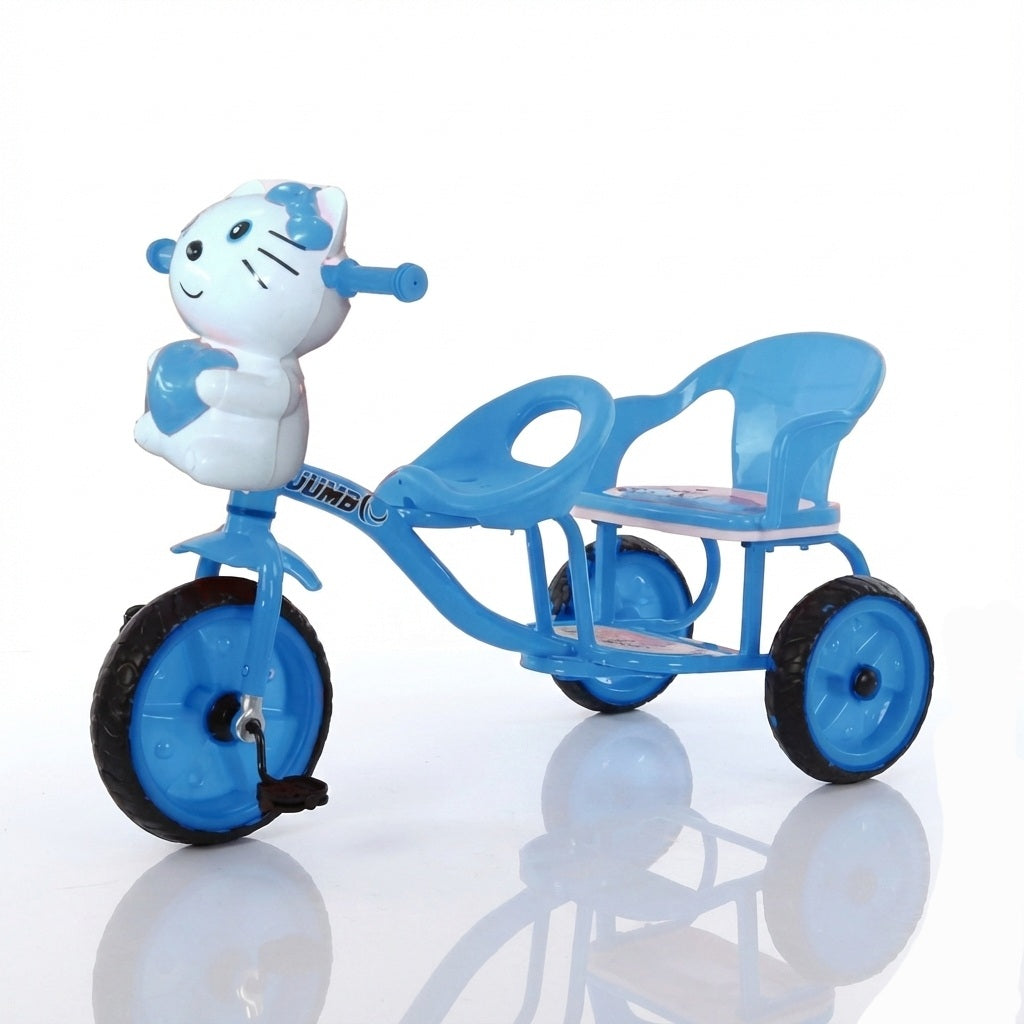 Two Seats Double Tricycle