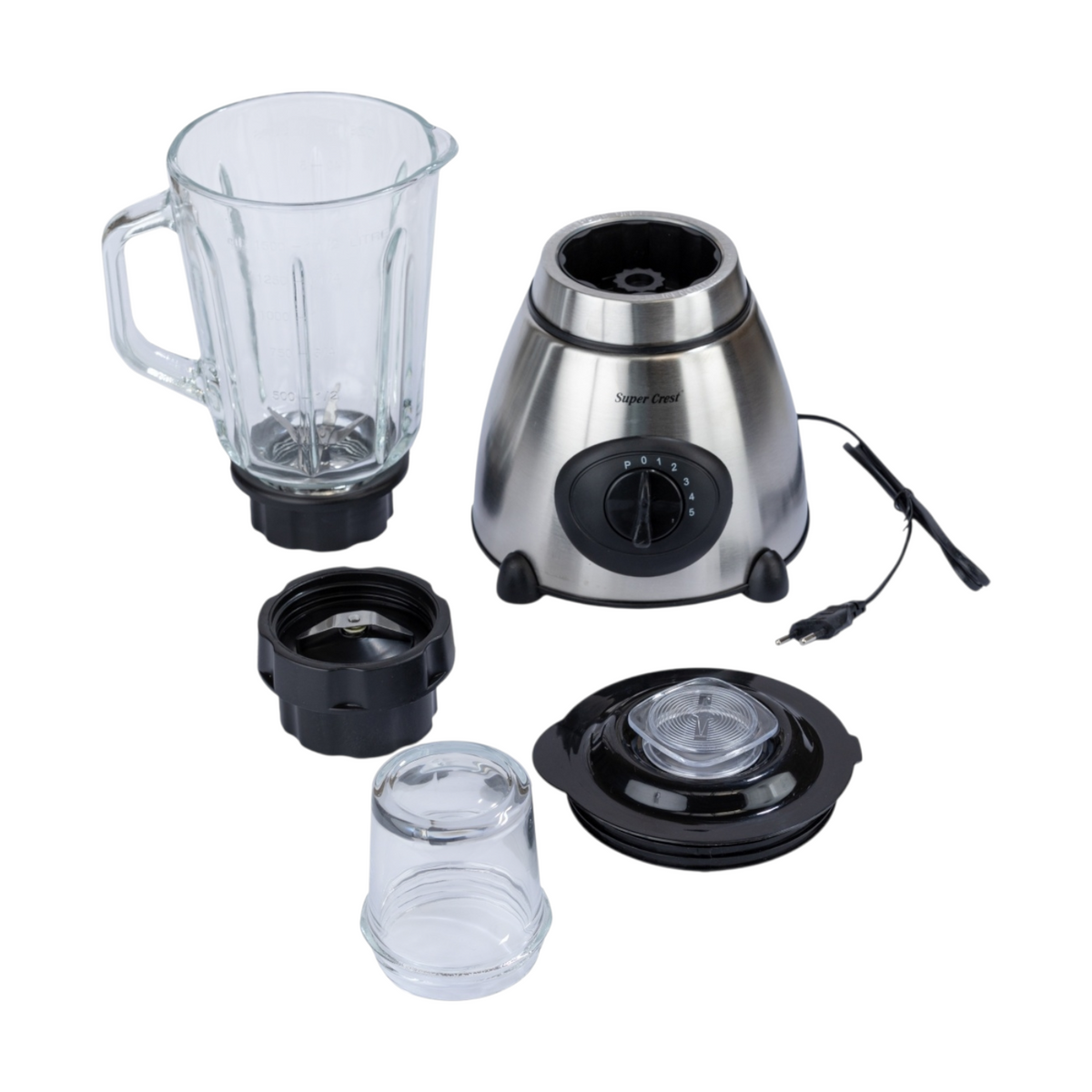 Super Crest Blender 1.5Ltr 1000W خلاط + مطحنة حبوب