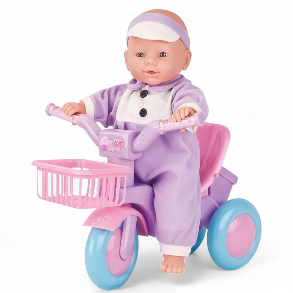 Baby Doll With Tricycle لعبة مع بسكليت