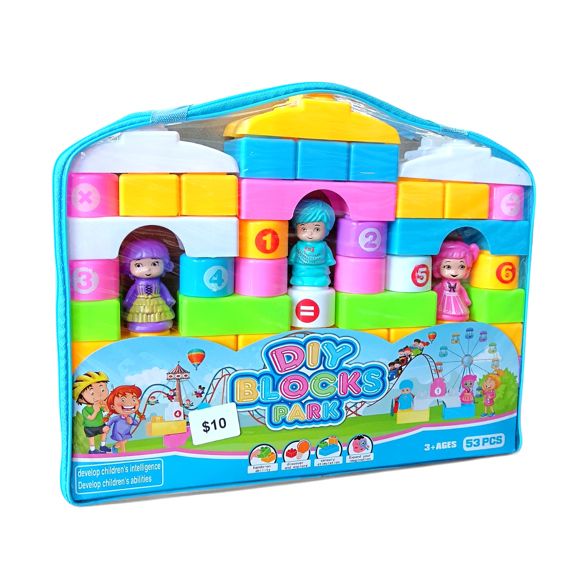 Amusement Park Building Blocks 53 Pcs مكعبات تركيب