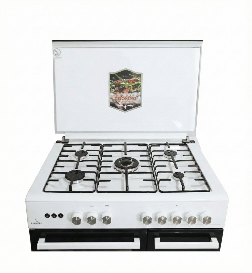 Luxell 5 Burners Gas Stove 90cm غاز مع فرن