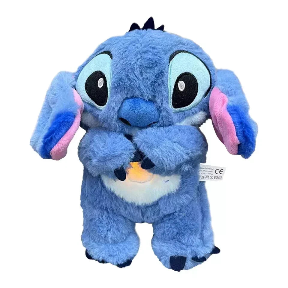 Breathing Stitch Plush Toy With Music And Light 30cm