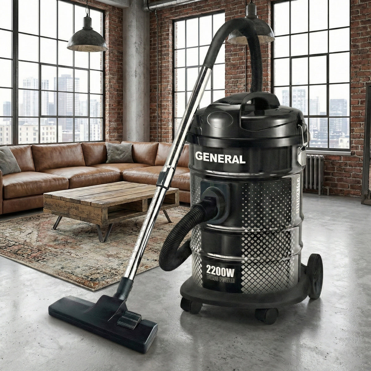 General 2200W Drum Vacuum Cleaner مكنسة كهربائية
