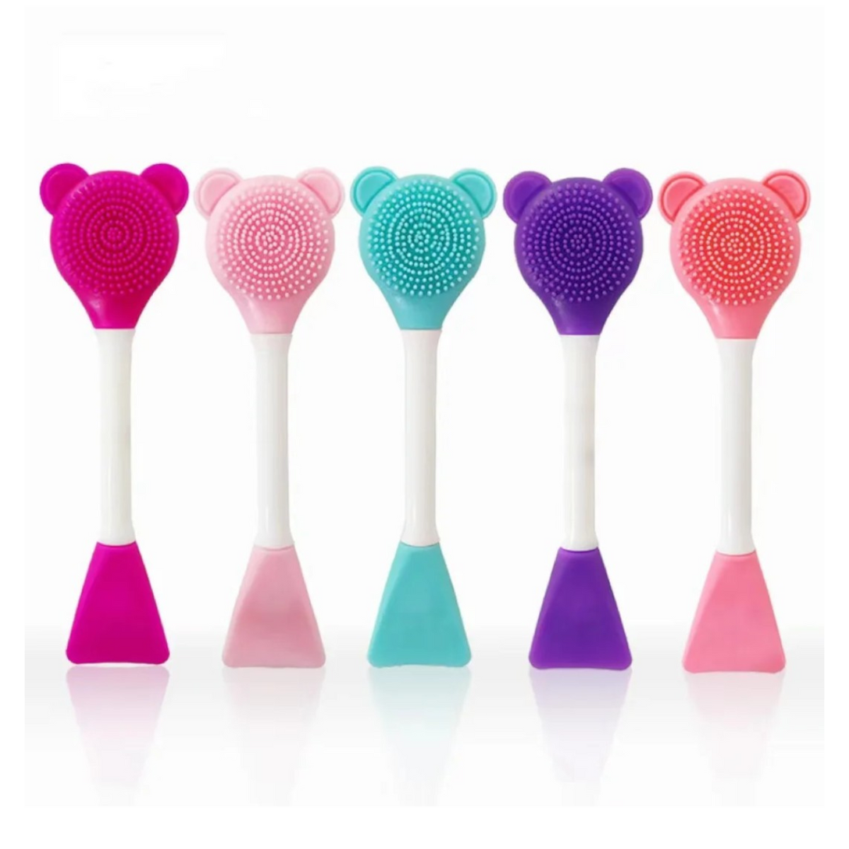 Facial Cleanser Brush With Spatula