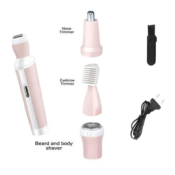 Kemei 4 In 1 Women Rechargeable Shaver ماكينة إزالة شعر نسائية