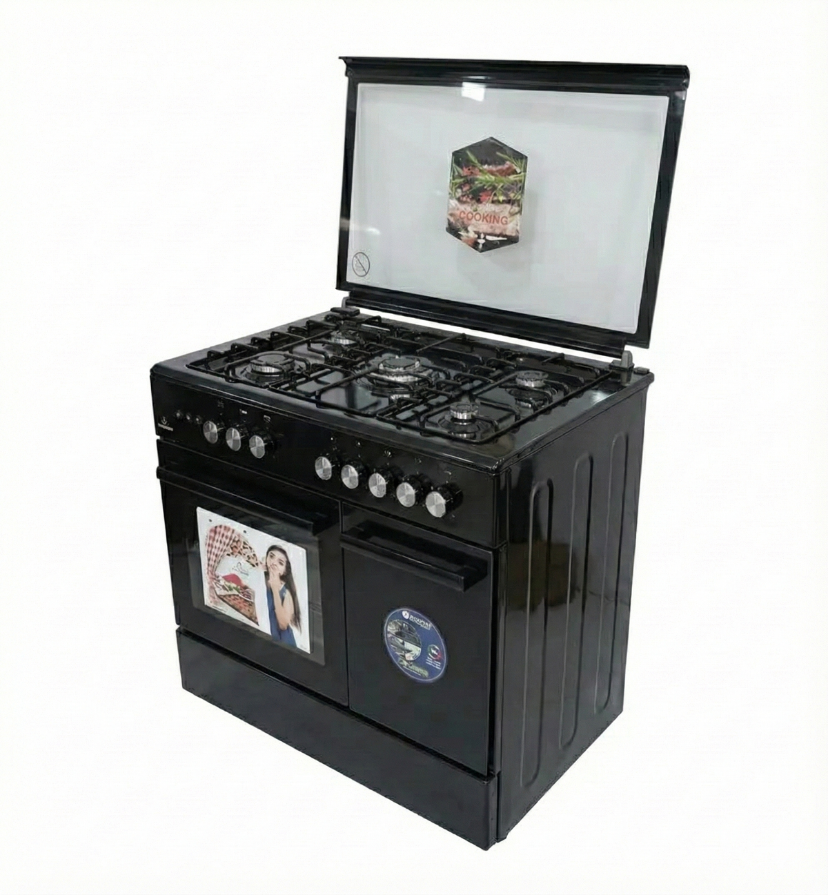 Luxell 5 Burners Gas Stove 90cm غاز مع فرن