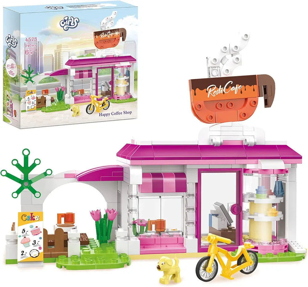 COGO Girls Cafe Lego Set 240 Pcs Building Blocks مكعبات تركيب