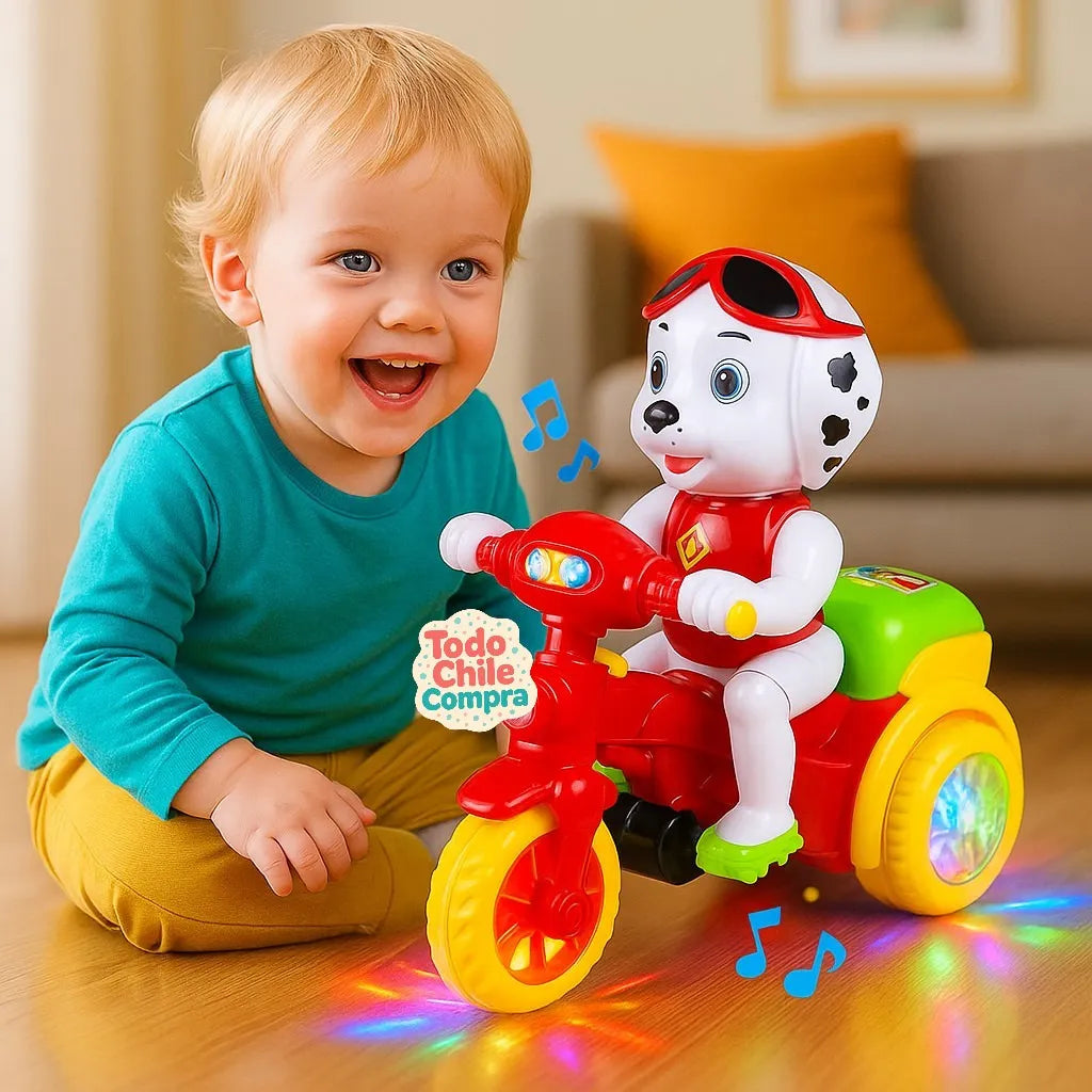 Bump & Go Puppy Motorcycle Toy