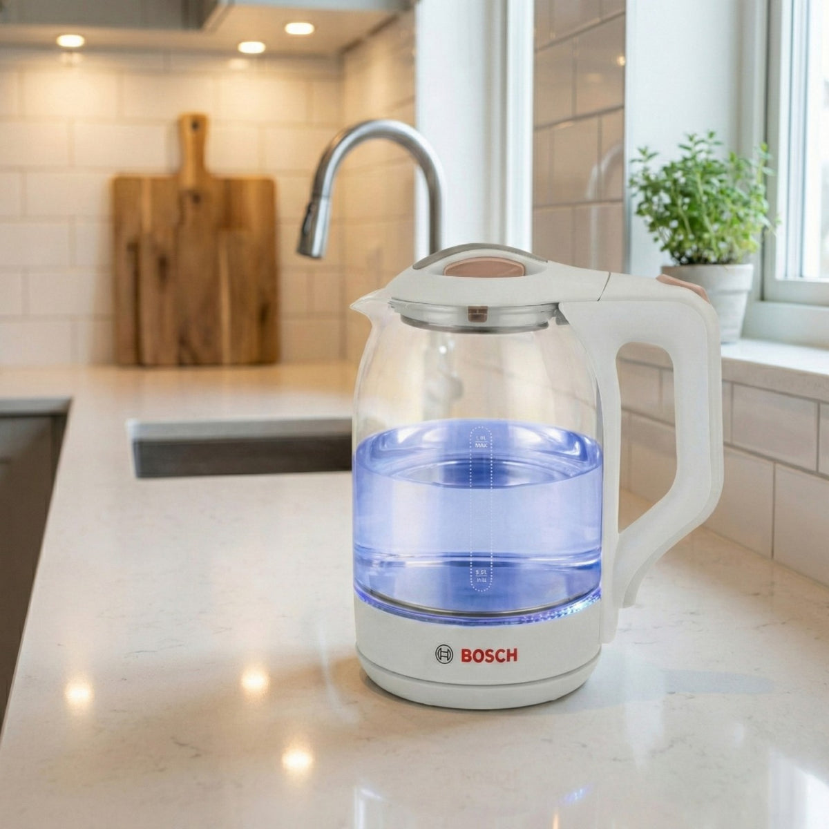 BOSCH Electric Kettle 1.8Ltr 1500W سخان ماء كهربائي