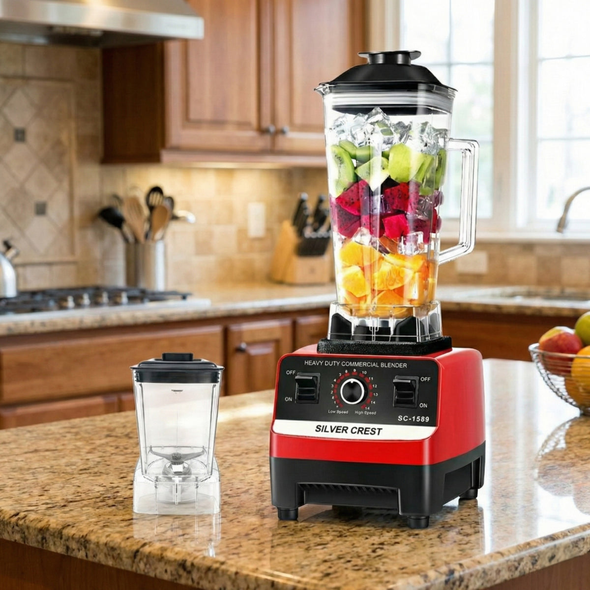 Silver Crest Blender 2.0Ltr 4500W خلاط + مطحنة حبوب