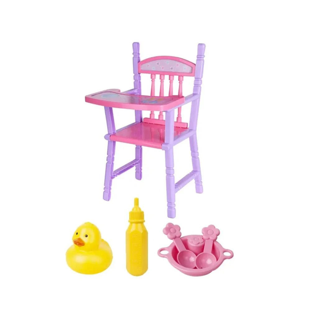 Doll With Highchair لعبة مع كرسي أكل