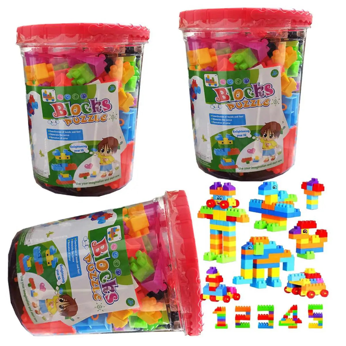 Building Blocks 100 Pcs مكعبات تركيب