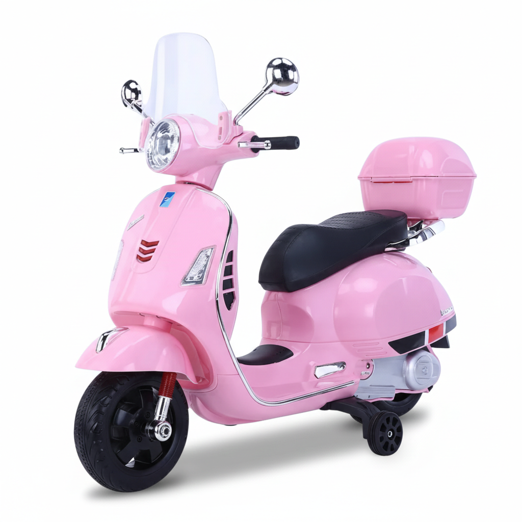 12V Vespa Ride-On Motor Bike موتوسيكل بطارية تشريج