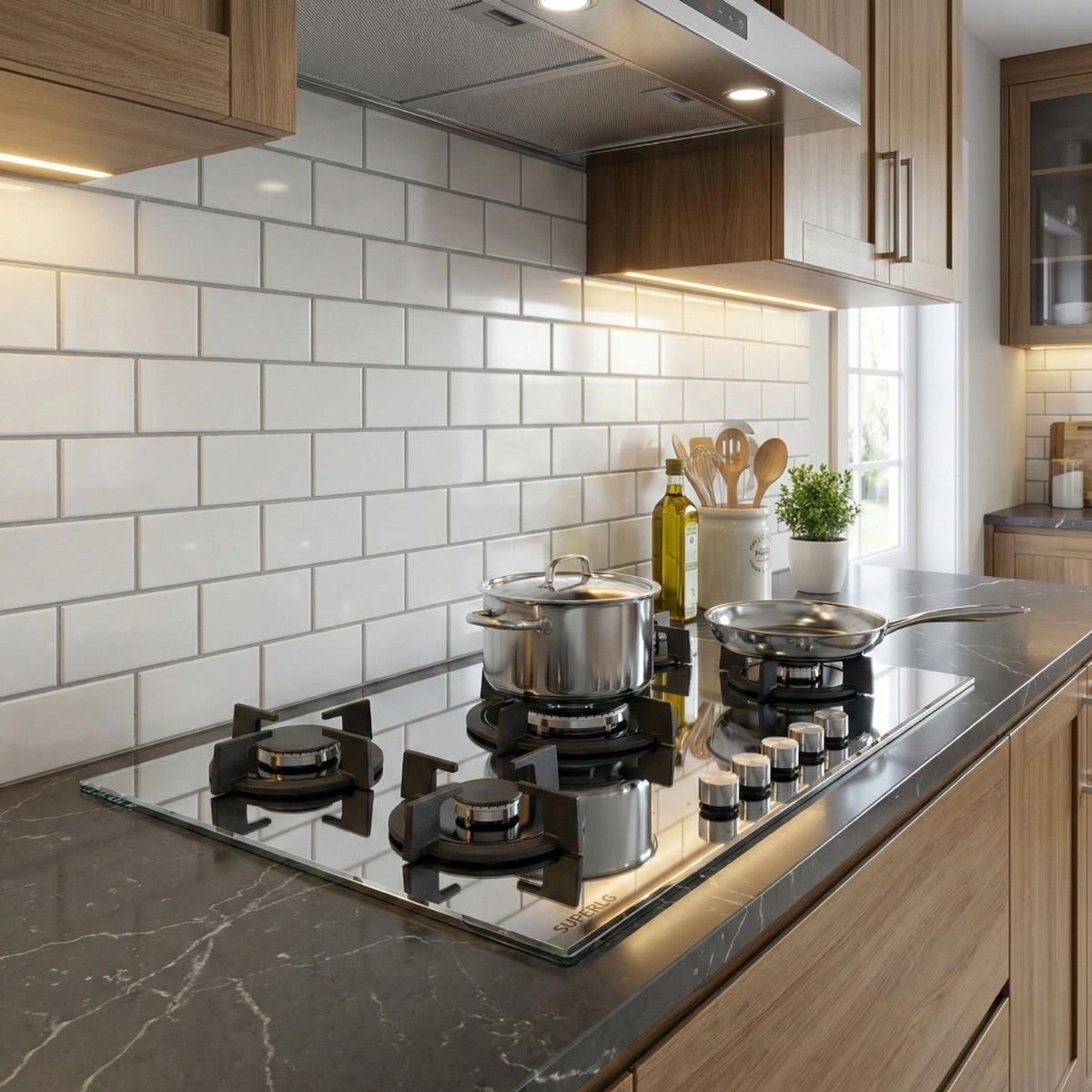 SuperLG 5 Burners Built-in Gas Hob 90cm غاز انكستريه