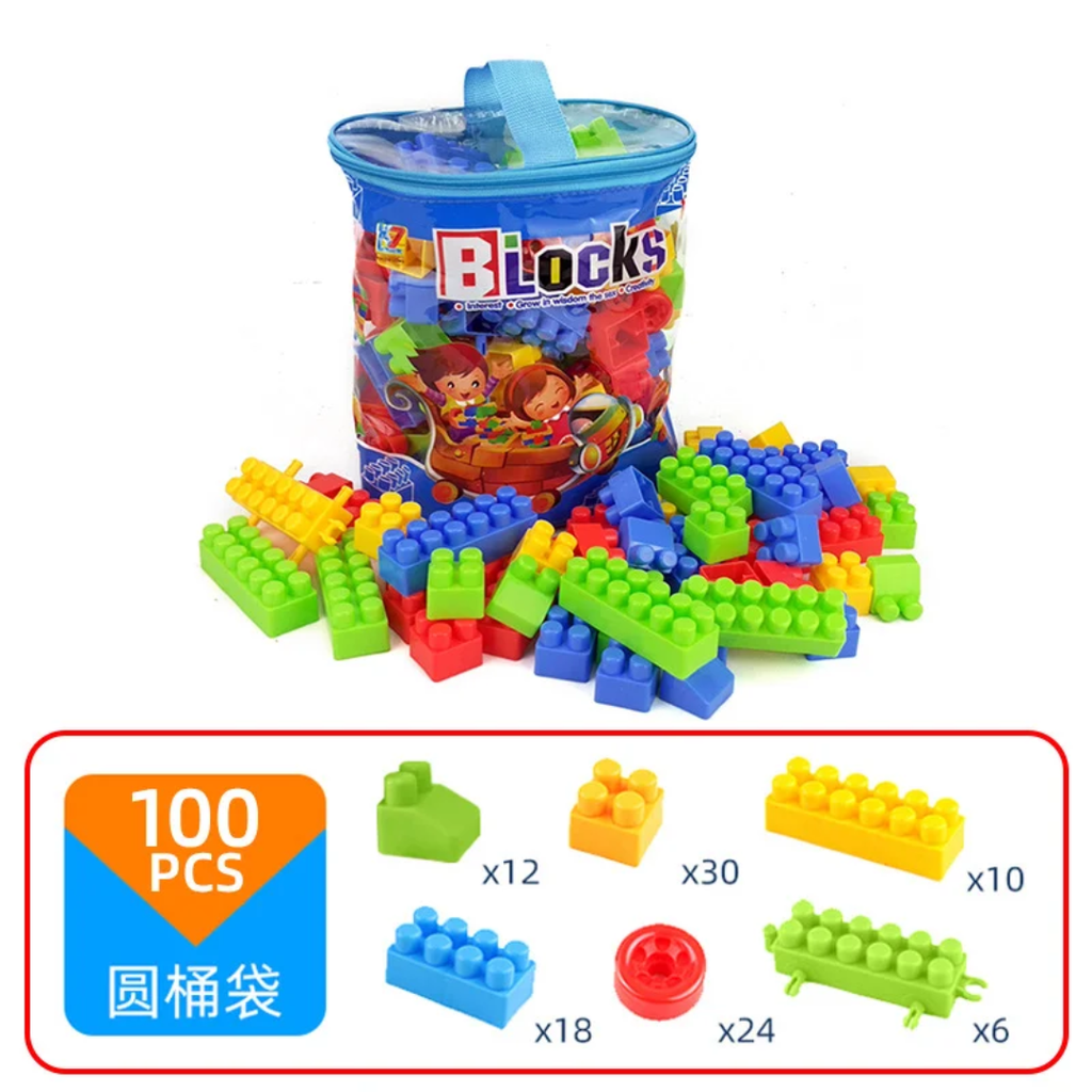 Building Blocks 100 Pcs مكعبات تركيب