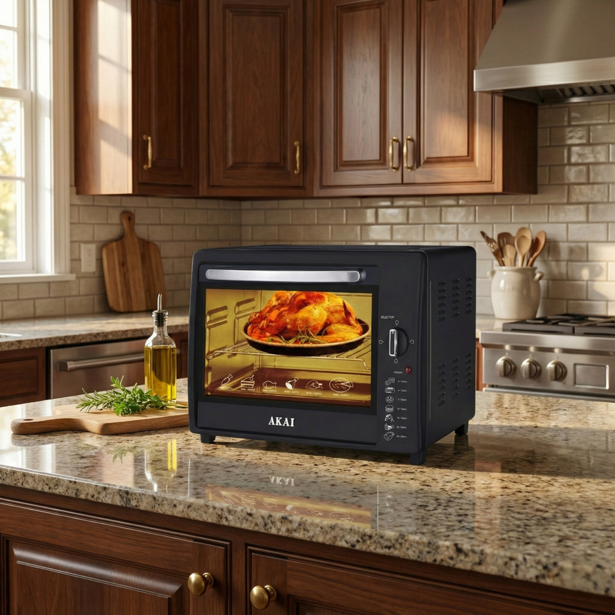 AKAI Electric Oven 40Ltr 2200W فرن كهربائي