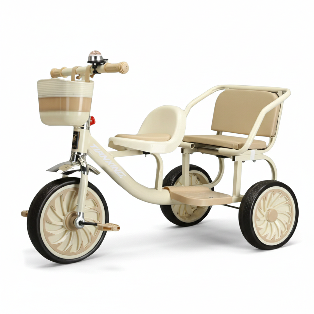 Two Seats Double Tricycle بسكليت ٣ دواليب