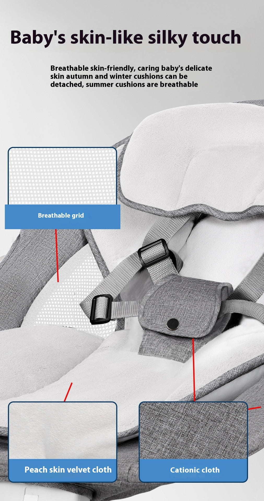 Modern Bluetooth Electric Baby Swing Chair