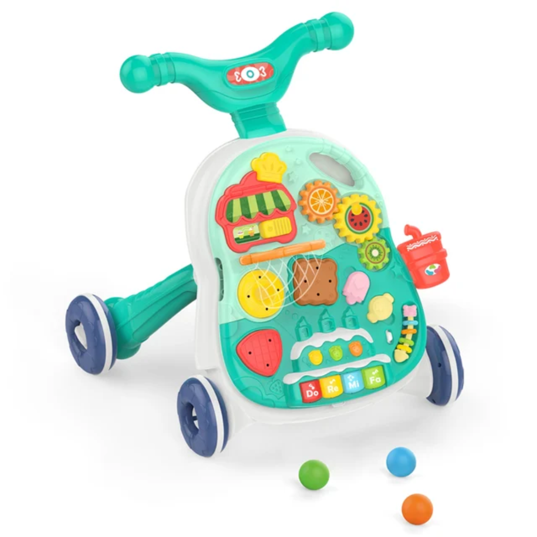 2 in 1 Musical Push Baby Walker & Activity Table