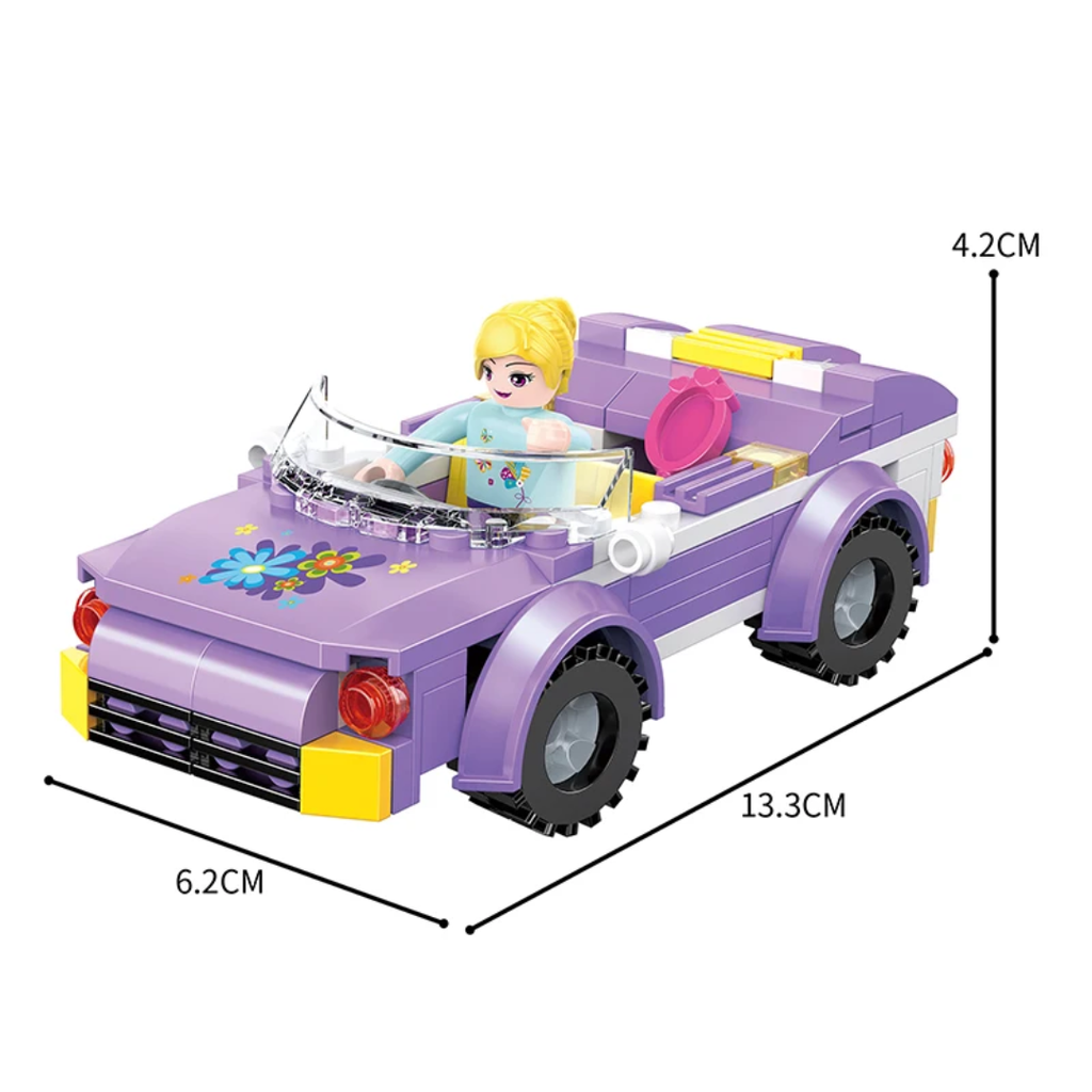 COGO Traveling Girl Lego Set 182 Pcs Building Blocks مكعبات تركيب