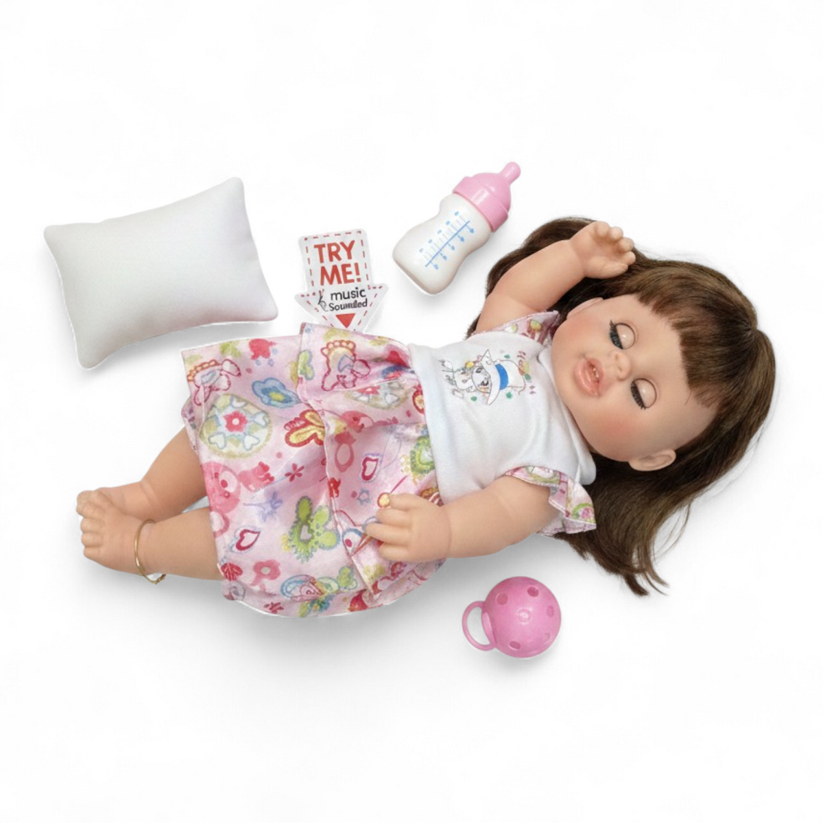 Sleeping Doll With Accessories لعبة بنت