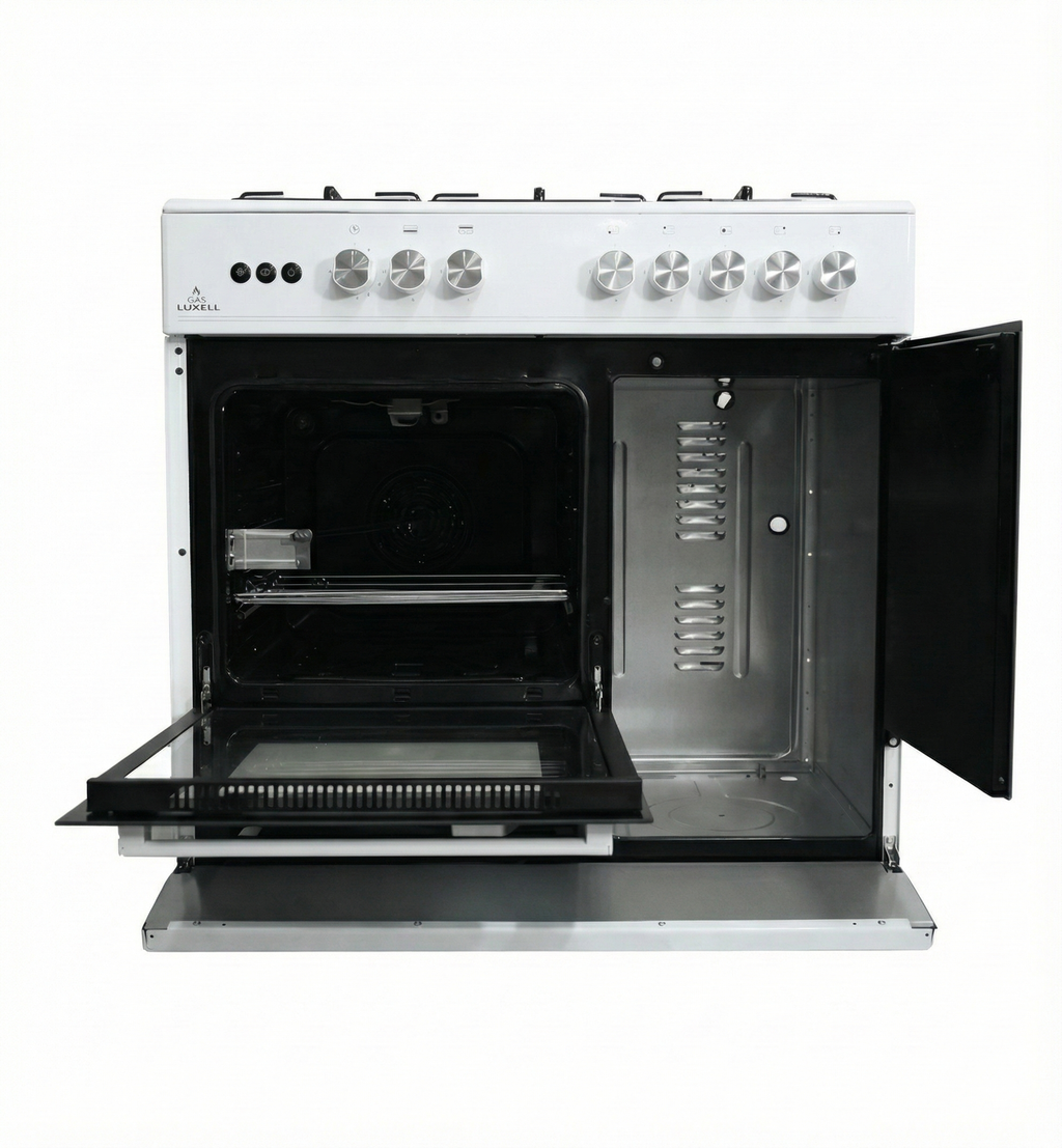 Luxell 5 Burners Gas Stove 90cm غاز مع فرن