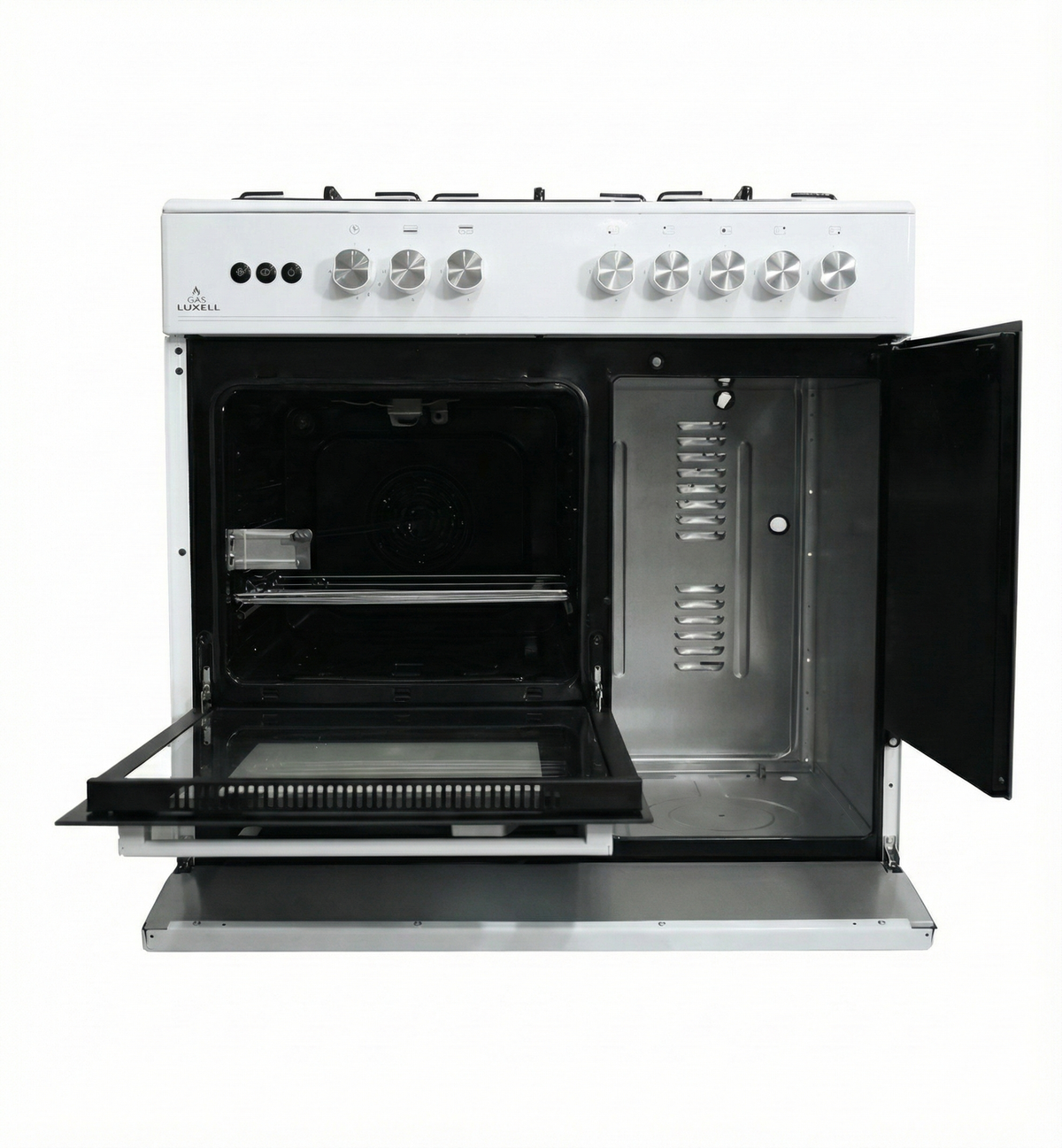 Luxell 5 Burners Gas Stove 90cm غاز مع فرن