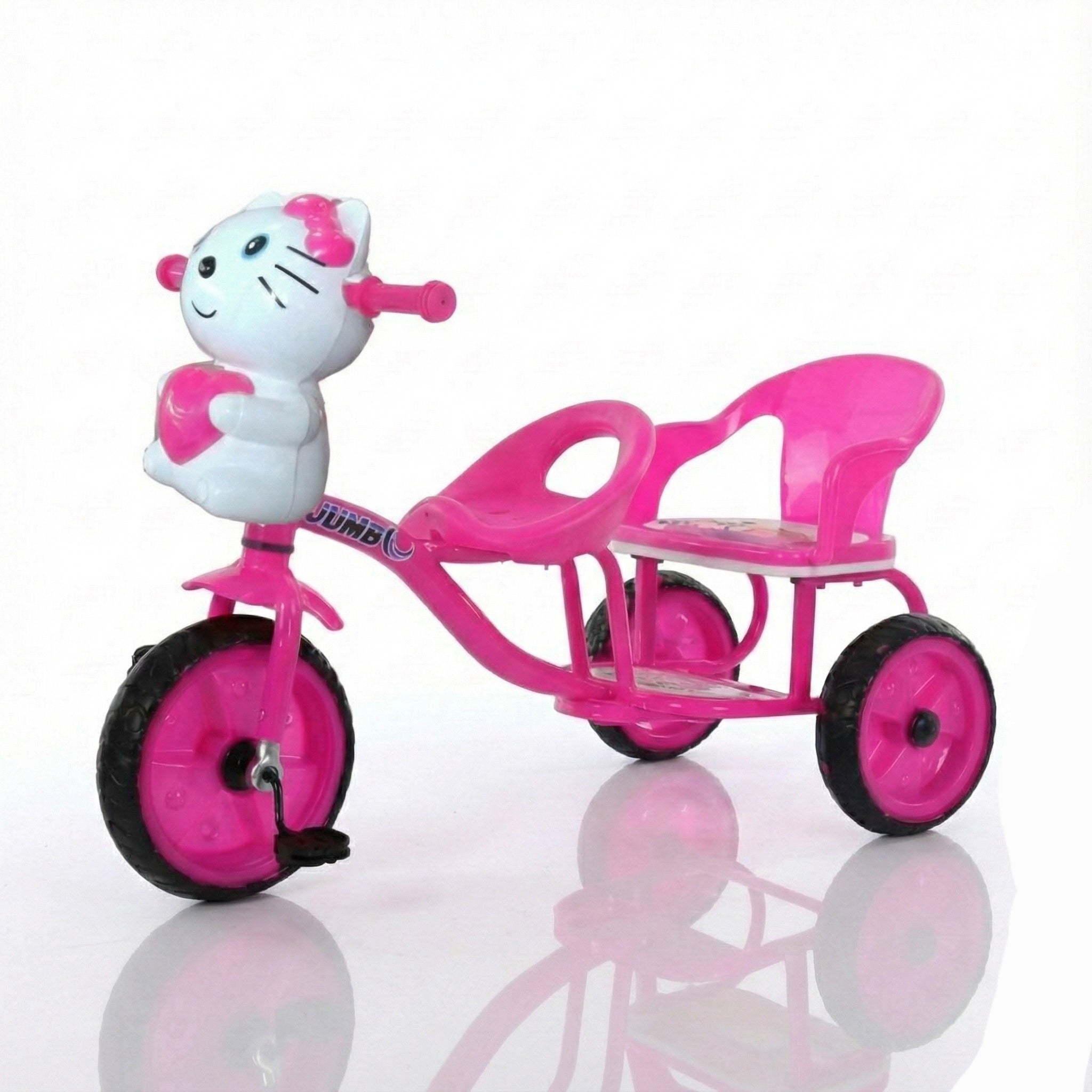 Two Seats Double Tricycle