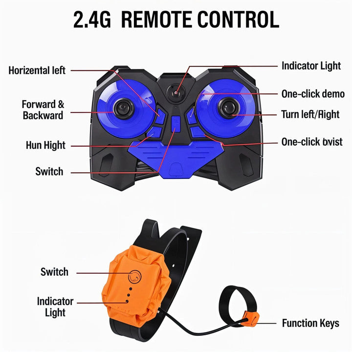 Hand Gesture Rechargeable RC Stunt Car