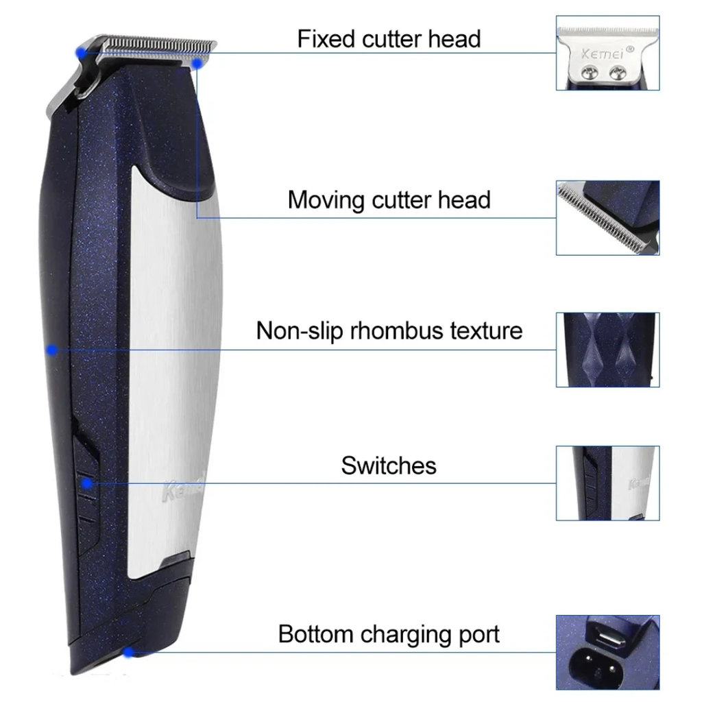Kemei Rechargeable Clipper / Trimmer مكنة حلاقة