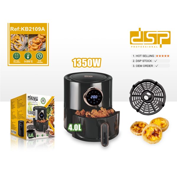 DSP Degital Air Fryer 1350W, 4Ltr قلاية هوائية